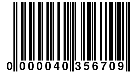 0 000040 356709