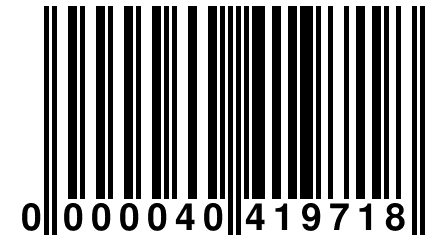 0 000040 419718