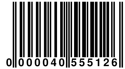 0 000040 555126