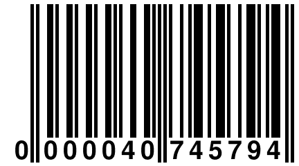 0 000040 745794