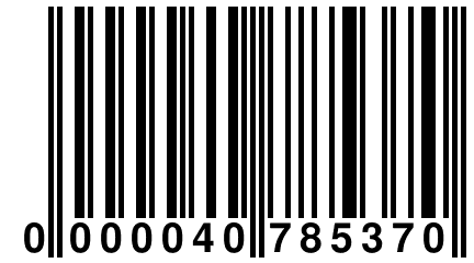 0 000040 785370