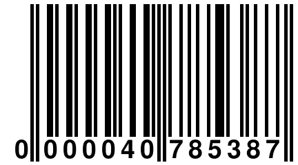 0 000040 785387