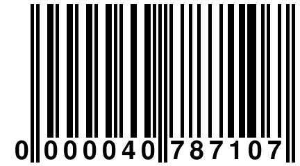 0 000040 787107