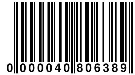 0 000040 806389