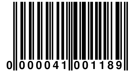 0 000041 001189