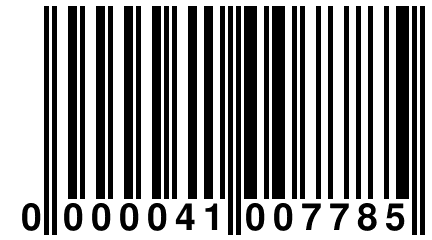 0 000041 007785