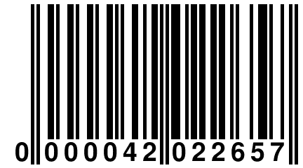 0 000042 022657