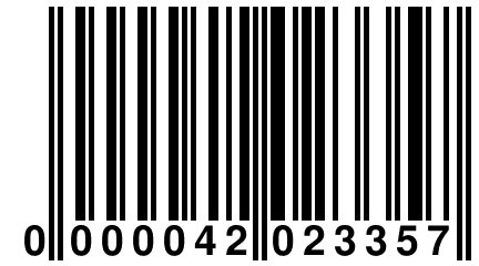 0 000042 023357