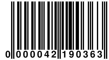 0 000042 190363