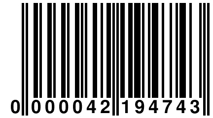 0 000042 194743