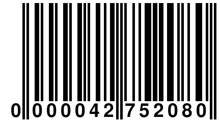 0 000042 752080