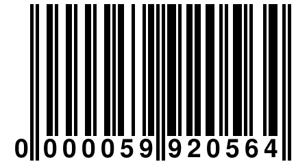 0 000059 920564