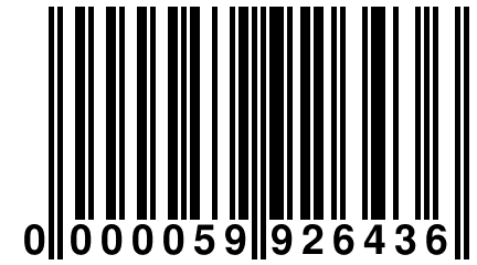 0 000059 926436