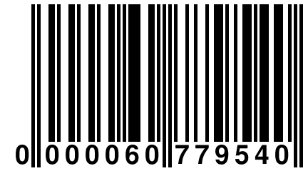 0 000060 779540