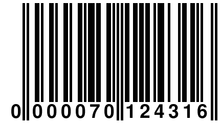 0 000070 124316