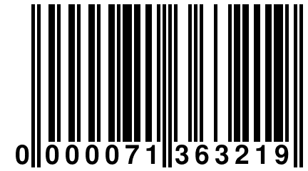 0 000071 363219