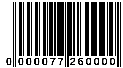 0 000077 260000