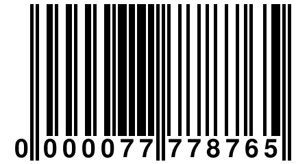 0 000077 778765