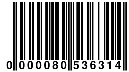 0 000080 536314