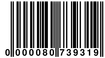 0 000080 739319