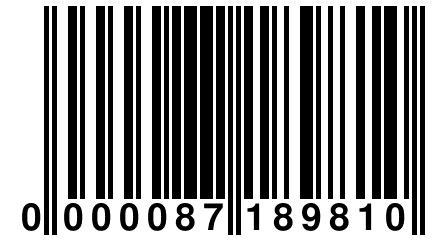 0 000087 189810