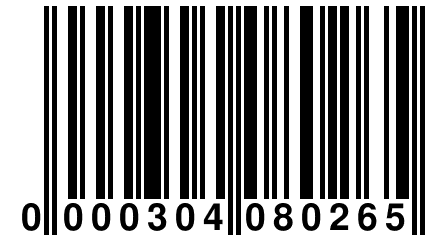 0 000304 080265