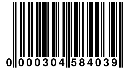 0 000304 584039