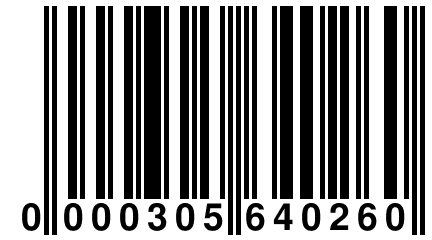 0 000305 640260