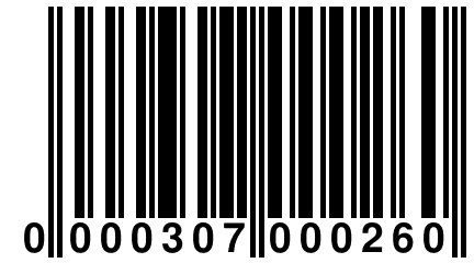 0 000307 000260