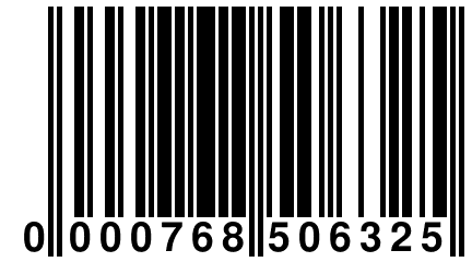 0 000768 506325