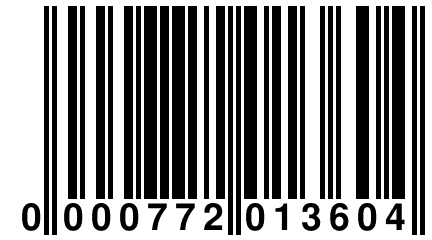 0 000772 013604