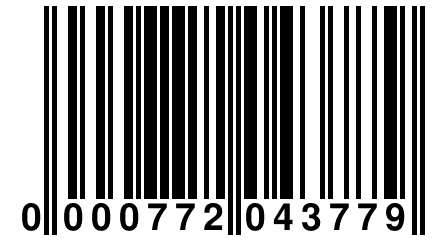 0 000772 043779