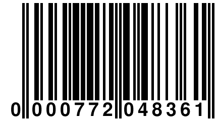 0 000772 048361