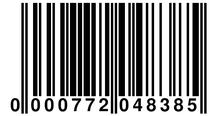 0 000772 048385