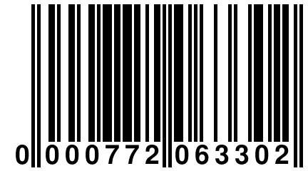 0 000772 063302