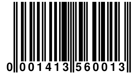 0 001413 560013