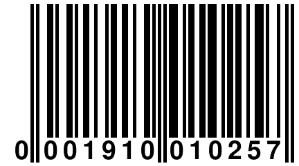 0 001910 010257