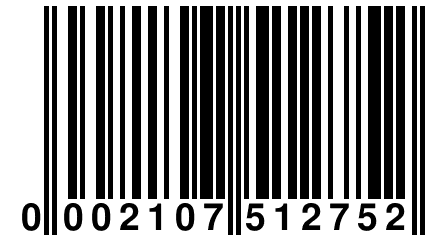 0 002107 512752