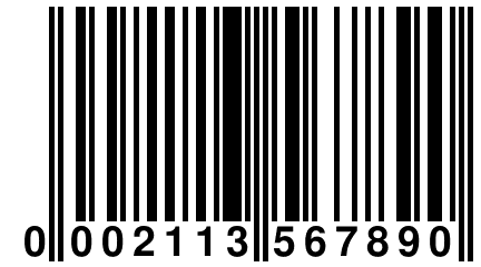 0 002113 567890