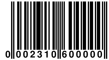 0 002310 600000