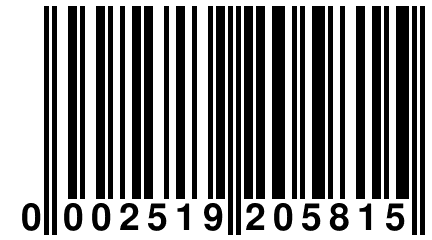 0 002519 205815