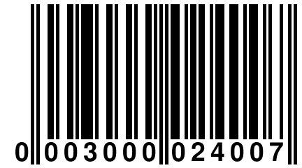 0 003000 024007