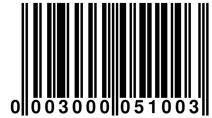 0 003000 051003