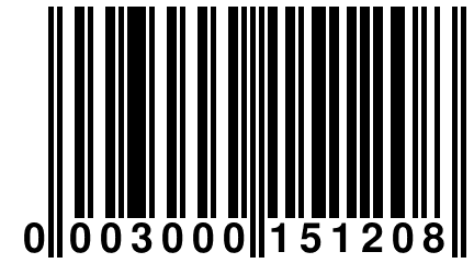 0 003000 151208