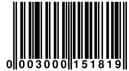 0 003000 151819