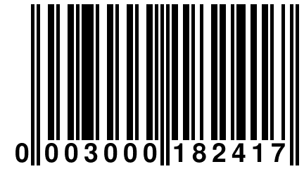 0 003000 182417