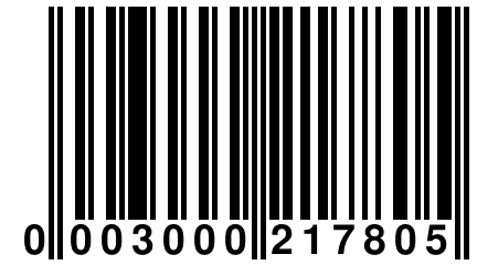 0 003000 217805