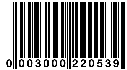 0 003000 220539