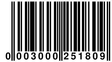 0 003000 251809