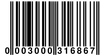 0 003000 316867